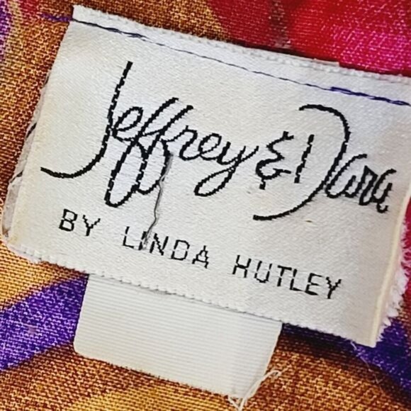 Vintage 90s Colorful Artsy Blazer / Eclectic Funky Neon Pink Red - Picture 7 of 12